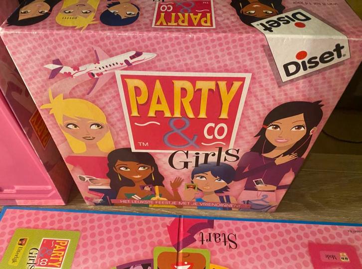 🔥 Gezelschapsspel - Party & co Girls, Hobby en Vrije tijd, Gezelschapsspellen | Bordspellen, Zo goed als nieuw, Ophalen of Verzenden