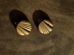 Boucles d'oreilles clips dorées diamètre 2,2 cm, Bijoux, Sacs & Beauté, Autres matériaux, Utilisé, Enlèvement ou Envoi, Or