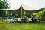 Stretchtent doek 10,5x7,5 meter, beige, Tuin en Terras, Partytenten, Opvouwbaar, Overige typen, 6 meter of meer, Nieuw