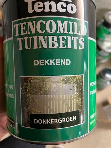 Tenco dekkende beits donkergroen 1liter en 2,5liter