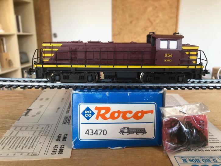 ROCO 43470 CFL LOCOMOTIVE DIESEL 854 HO, Hobby en Vrije tijd, Modeltreinen | H0, Gebruikt, Locomotief, Gelijkstroom, Roco, Analoog