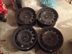 Jantes en tôle Audi + Enjoliveurs Audi 205/55/16, Autos : Pièces & Accessoires, Enlèvement, Utilisé, Jante(s)