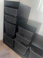 Ikea TROFAST zwart incl. opbergbakken, Huis en Inrichting, Ophalen, Zo goed als nieuw