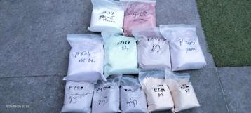 Keramiek glazuurpoeder Diverse kleuren  beschikbaar voor biedingen
