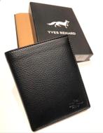 Portefeuille cuir noir-Yves Renard, Handtassen en Accessoires, Portemonnees, Zwart, Nieuw, Leder, Ophalen
