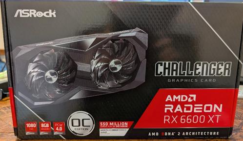 Radeon ASRock Challenger RX 6600 XT 8 GB, Computers en Software, Videokaarten, Zo goed als nieuw, AMD, PCI-Express 4.0, GDDR6