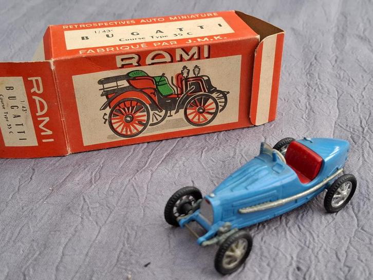RAMI BUGATTI CURSUS TYPE 35 C 1928 (jaar 50), Hobby en Vrije tijd, Modelauto's | 1:24, Auto, Ophalen of Verzenden