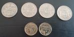 6x5 pesetas van Spanje 1957-1975-1982-1983-1998-1999, Ophalen of Verzenden, Setje
