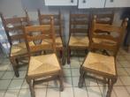 6 chaises de salle à manger en bois très robustes et en très, Bois, Enlèvement, Cinq, Six Chaises ou plus, Utilisé