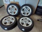 Audi A4 originele 17,inch velgen+winterbanden 225/50R17, Enlèvement, Audi