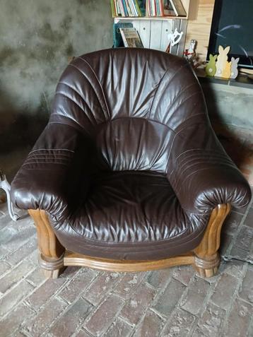 fauteuil, Enlèvement, Utilisé, Cuir