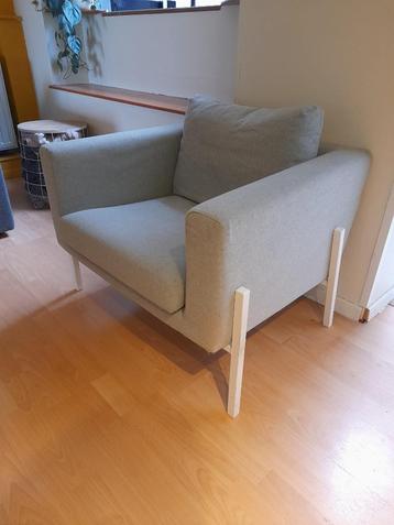 Lichtgroene/munt fauteuil IKEA, 75 à 100 cm, Tissus, Scandinavisch, Enlèvement