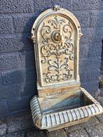 Wandfontein, wasbak gietijzer groen-rust., Tuin en Terras, Ophalen of Verzenden, Gietijzer, Fontein