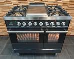 🔥Luxe Fornuis Boretti 90cm antraciet rvs 2 ovens frytop, Elektronische apparatuur, Fornuizen, 60 cm of meer, Ophalen of Verzenden