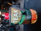 Teak Oil. Verzogmiddel olie voor teak-tuin-terrasmeubels., Ophalen, Zo goed als nieuw