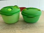 Tupperware On-The-Go pot voor op te warmen (2 stuks), Vert, Enlèvement, Utilisé, Récipient ou Bol