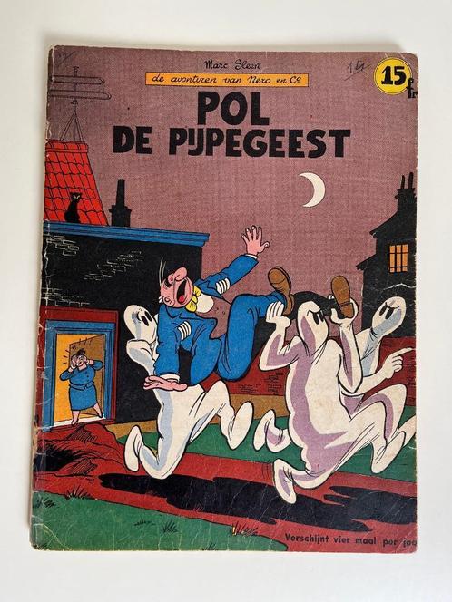 Nero - Pol de Pijpegeest - 1e druk 1955, Livres, BD, Envoi