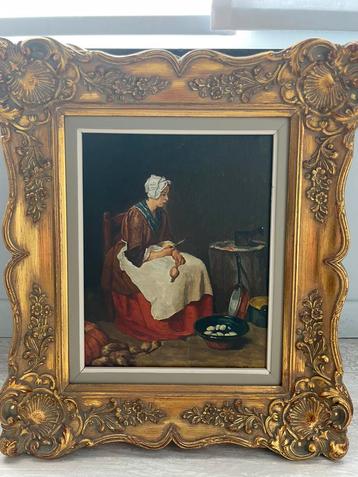 Reproductie De keukenmeid van J.B. Simeon Chardin. beschikbaar voor biedingen
