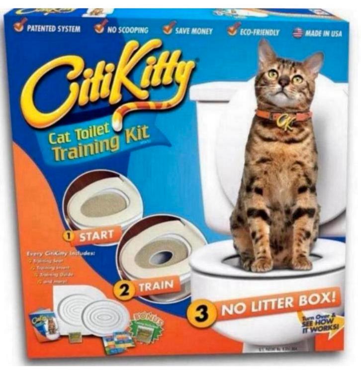 CitiKitty Cat Toilet Training Kit - Kat Poes op toilet wc, Dieren en Toebehoren, Katten-accessoires, Nieuw, Ophalen of Verzenden