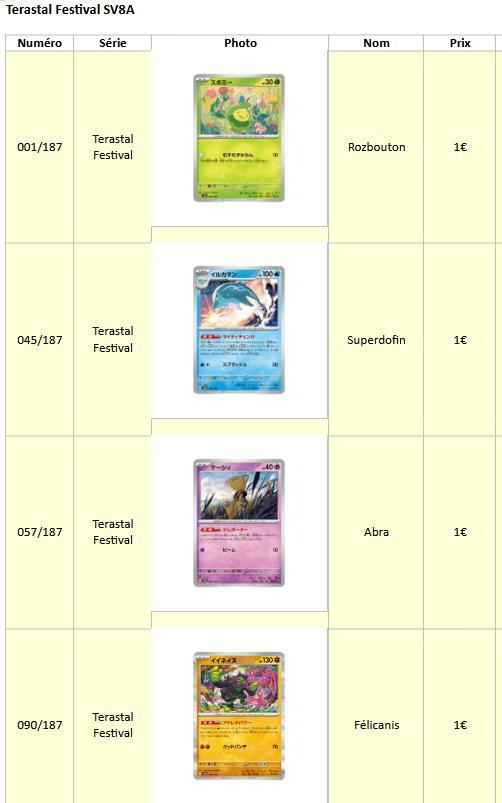 Cartes Pokémon Terastal Festival (japonaises), Hobby en Vrije tijd, Verzamelkaartspellen | Pokémon, Zo goed als nieuw, Meerdere kaarten