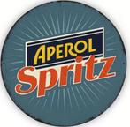 Reclamebord vintage Aperol Spritz (rond 2) - mancave nieuw, Ophalen of Verzenden, Nieuw, Reclamebord