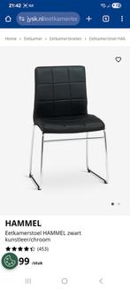 Eetkamerstoelen 6 stuk voor 200€, Ophalen, Overige materialen, Zwart, L