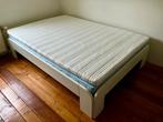 Tweepersoonsbed COMPLEET inclusief topper, Z.G.A.N., Huis en Inrichting, Slaapkamer | Bedden, Ophalen, Wit, Tweepersoons, 140 cm
