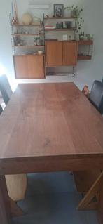 Tafel eetkamer hout TEAK, Ophalen, Zo goed als nieuw