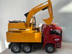 Bruder 02751 kiepwagen met graafmachine, Kinderen en Baby's, Ophalen, Gebruikt
