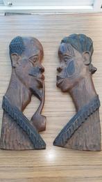 Sculpture en bois Africain d´un couple, Antiquités & Art, Art | Sculptures & Bois, Enlèvement