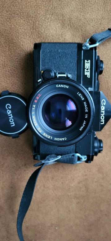 Boîtier Canon EF avec objectif FD 50 mm 1:1.4 SCC, filtre UV, Enlèvement ou Envoi, Comme neuf, Reflex miroir, Canon