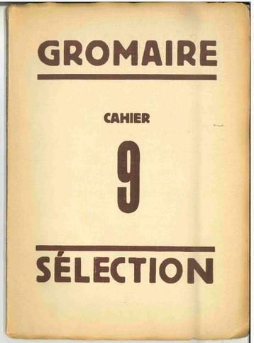 Edition Sélection, Anvers, 1929, cahier 9: Gromaire beschikbaar voor biedingen