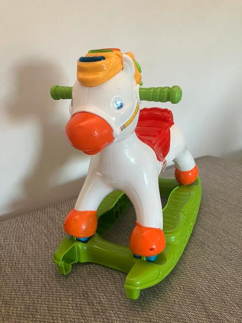 Hobbel/schommelpaard interactief - baby/peuter - Clementoni, Kinderen en Baby's, Speelgoed | Hobbelfiguren, Zo goed als nieuw