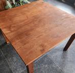 Eettafel teak 120/120/80, Huis en Inrichting, Tafels | Eettafels, Ophalen, Zo goed als nieuw, Vijf personen of meer, 100 tot 150 cm