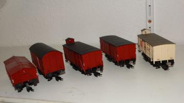 5 wagons de marchandises Fleischnmann adv 11, Fleischmann, Wagon, Envoi, Courant continu