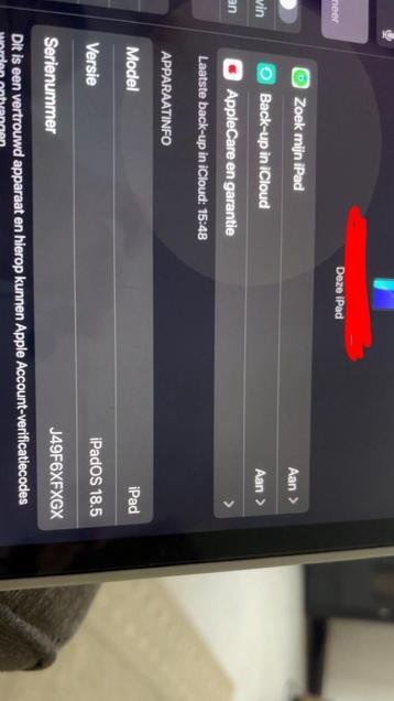 Ipad van appel reeds gekocht beschikbaar voor biedingen
