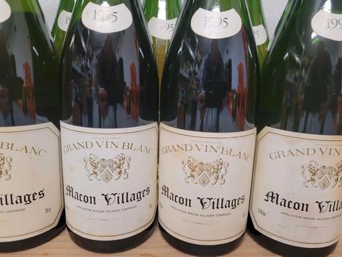 9x Mâcon Villages , Bourgogne (9€/fles), Verzamelen, Wijnen, Zo goed als nieuw, Witte wijn, Frankrijk, Vol, Ophalen