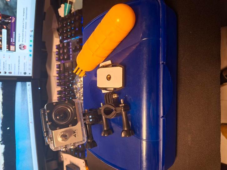 Action camera 4K HD - Inclusief bijbehoren!, Audio, Tv en Foto, Actiecamera's, Zo goed als nieuw, Verzenden