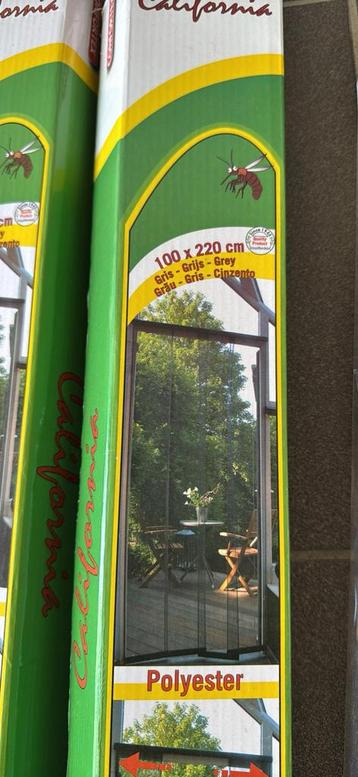 California vlieggordijn 100 x 220 cm grijs nieuw beschikbaar voor biedingen