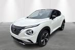 Nissan Juke 1.6 Hybrid 145 N-Design Navigatie,cruise control, Auto's, Nissan, Stof, Gebruikt, 4 cilinders, Wit