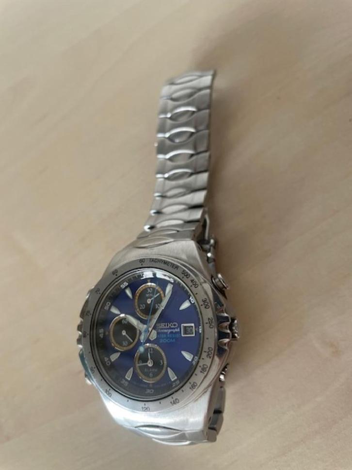 Seiko HORLOGE(man),Maccina Sportive /chronograaf, Handtassen en Accessoires, Horloges | Heren, Zo goed als nieuw, Polshorloge