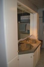 badkamermeubel met dubbele lavabo en kolomkasten, Huis en Inrichting, Ophalen, Gebruikt, 200 cm of meer, 200 cm of meer