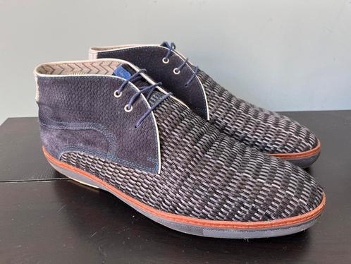 Floris van Bommel sneakers maat 8 / 42 H, Kleding | Heren, Schoenen, Gedragen, Sneakers, Blauw, Ophalen of Verzenden
