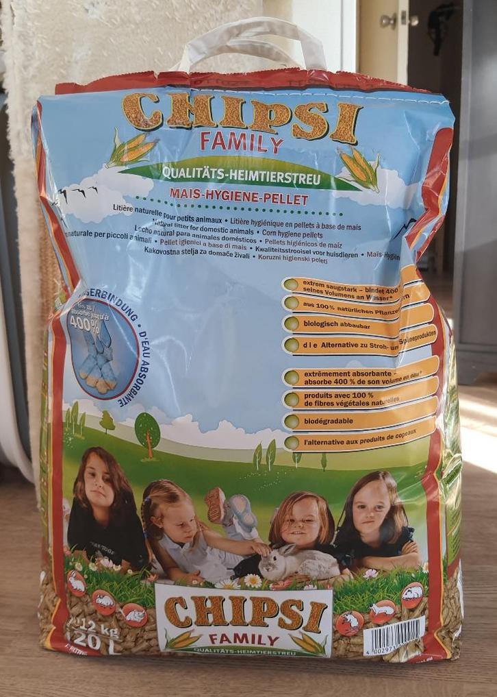 Litière pour chats, rongeurs, oiseaux - 12kg, Animaux & Accessoires, Bacs à litière, Comme neuf, Fermé, Enlèvement