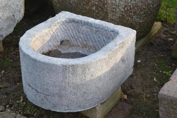 bac en pierre bleue, Jardin & Terrasse, Décoration murale de jardin, Utilisé, Enlèvement