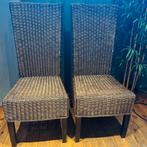 6 hoge rieten stoelen, Enlèvement, Utilisé, Osier ou Rotin