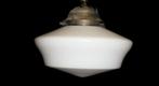 Opaline wite oude hanglamp, Ophalen of Verzenden