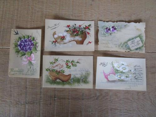 50 oude celluloid postkaarten, Verzamelen, Postkaarten | Themakaarten, Gelopen, 1920 tot 1940, Overige thema's, Ophalen of Verzenden