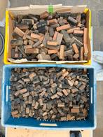 Antiek cijfers en letters van een oude  drukpers in hout, Antiek en Kunst, Ophalen