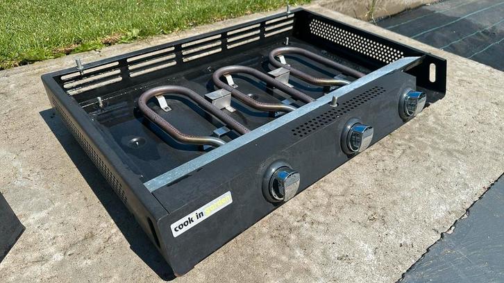Koken in de tuin: bakplaat, barbecue, rookoven, Tuin en Terras, Barbecue-accessoires, Gebruikt, Ophalen